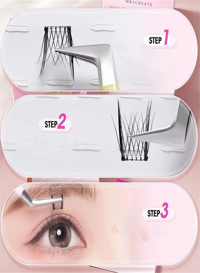 shenghang segmented Self Adhesive Eyelashes Tape（200）, Strong-Hold False Lashes Adhesive Strips Reusable Lash Glue Strip Lash Lasting Lash Buddy (Transparent) - Image 5